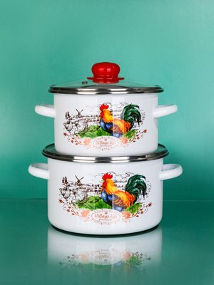 Кастрюля ЭСТЕТ Петушок / ЭТ-75371/2