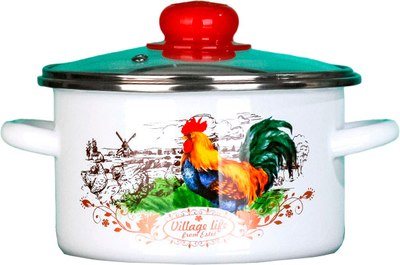 Кастрюля ЭСТЕТ Петушок / ЭТ-75371/3 - фото