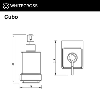 Дозатор для жидкого мыла Whitecross Cubo CU2440CR