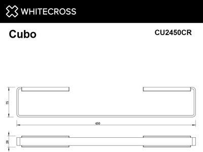 Держатель для полотенца Whitecross Cubo CU2450CR