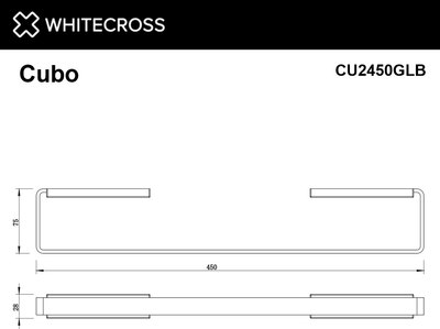 Держатель для полотенца Whitecross Cubo CU2450GLB