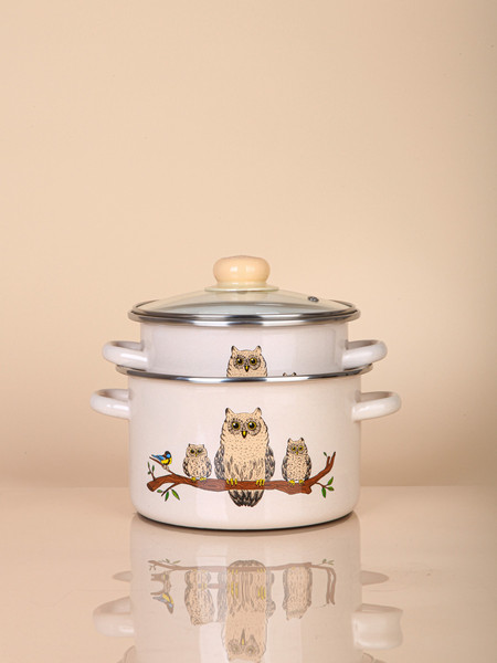 Набор кастрюль ЭСТЕТ Совы / ЭТ-75129С