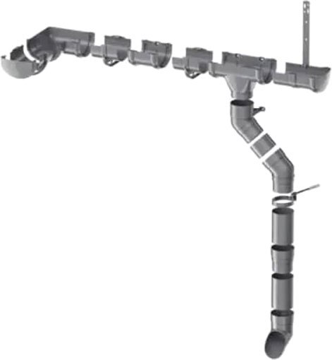 Система водосточная Технониколь Оптима для ската 6м / 110739 - фото