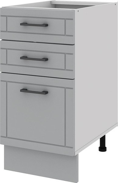 Шкаф-стол кухонный Stolline Грейс ш40 с 3 ящиками / 540.02 - фото