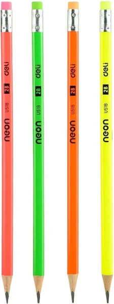 Набор простых карандашей Deli Neon 2B / EU51806