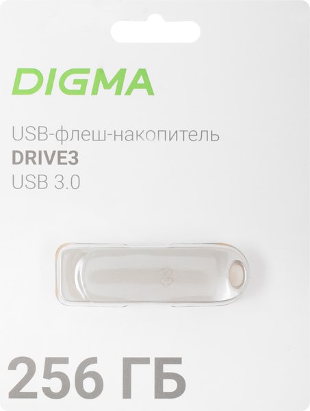USB flash накопитель Digma Drive3 256GB / DGFUM256A30SR