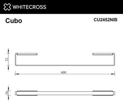 Держатель для полотенца Whitecross Cubo CU2452NIB