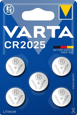 Комплект батареек Varta Lithium CR2025 3V / 6025229405