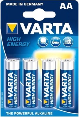 Комплект батареек Varta Longlife Power High Energy LR6 AA / 04906121414 - фото