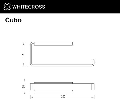 Держатель для полотенца Whitecross Cubo CU2456GM