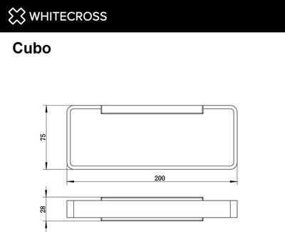 Держатель для полотенца Whitecross Cubo CU2458GLB