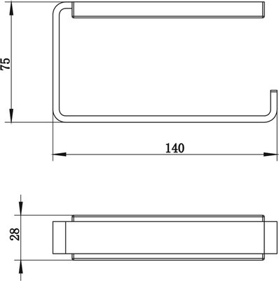 Держатель для туалетной бумаги Whitecross Cubo CU2460NIB