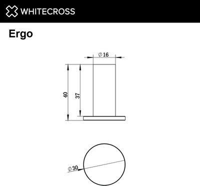 Крючок для ванной Whitecross Ergo ER2216GM
