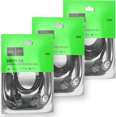 Кабель Hoco US09 ver2.0 HDMI (m) HDMI (m)