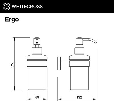 Дозатор для жидкого мыла Whitecross Ergo ER2240GM