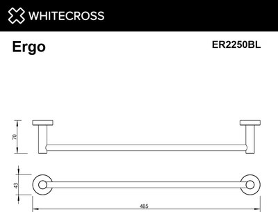 Держатель для полотенца Whitecross Ergo ER2250BL