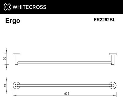 Держатель для полотенца Whitecross Ergo ER2252BL