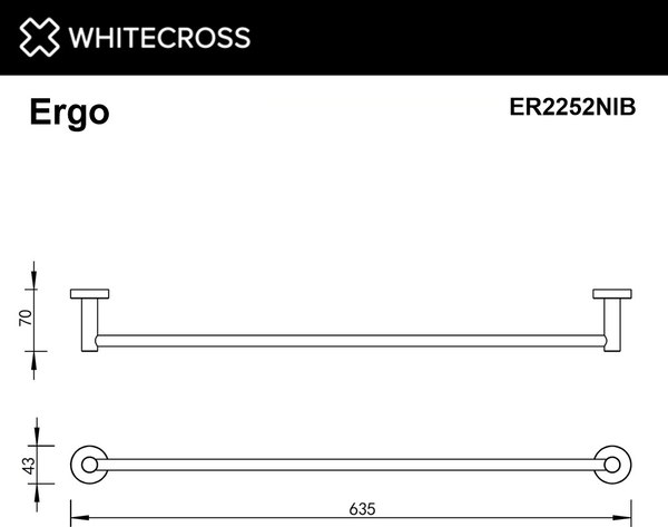 Держатель для полотенца Whitecross Ergo ER2252NIB
