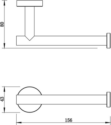 Держатель для туалетной бумаги Whitecross Ergo ER2260BL