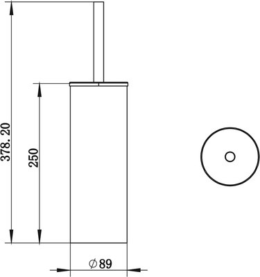 Ершик для унитаза Whitecross Ergo ER2274CPB