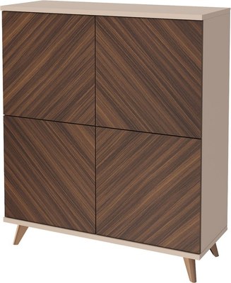 Тумба Stolline Хармони / 468.02 (бежевый/древесный) - фото