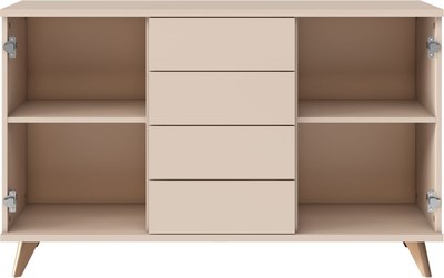 Тумба Stolline Хармони 2 двери 4 ящика / 468.07 (бежевый/древесный)