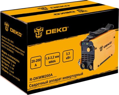 Инвертор сварочный Deko R-DKWM200 / 083-3001