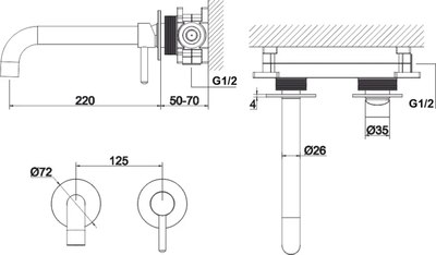 Смеситель Whitecross Y Y1215GL