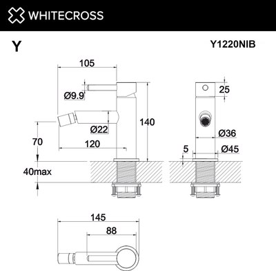 Смеситель Whitecross Y Y1220BL