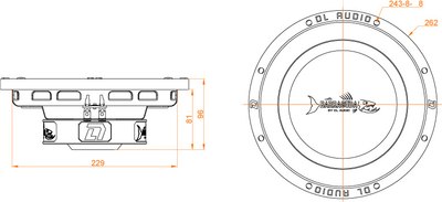 Головка сабвуфера DL Audio Barracuda 10 Flat