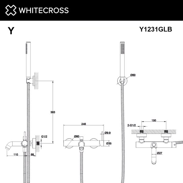 Смеситель Whitecross Y Y1231BL