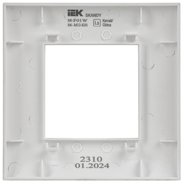 Рамка для выключателей и розеток IEK Skandy SK-M12-K01