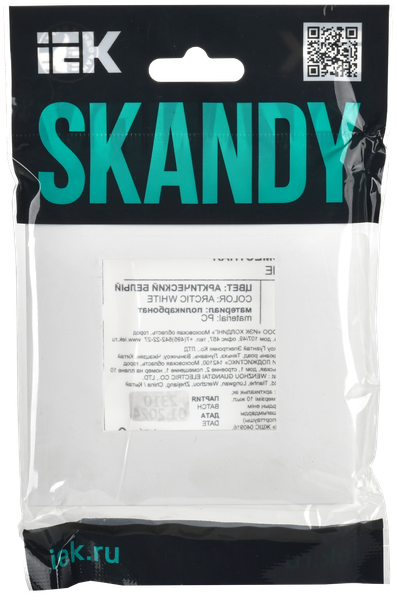 Рамка для выключателей и розеток IEK Skandy SK-M12-K01