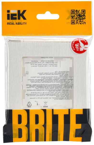 Рамка для выключателей и розеток IEK Brite BR-M12-51-K01