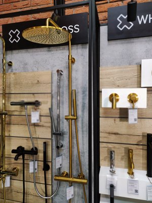 Душевая система со смесителем Whitecross Y1254GLB