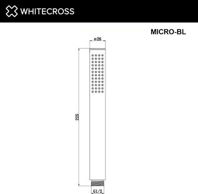 Лейка ручного душа Whitecross MICRO-BL