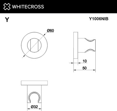 Душевой держатель Whitecross Y1006NIB