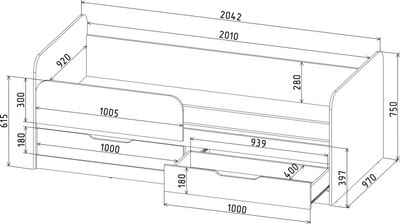 Кровать-тахта Интерлиния Анеси-5