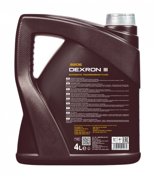 Трансмиссионное масло Mannol ATF Dexron III Automatic Plus