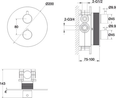 Смеситель Whitecross Y1236GL