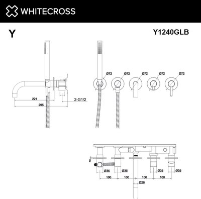 Смеситель Whitecross Y1240CR