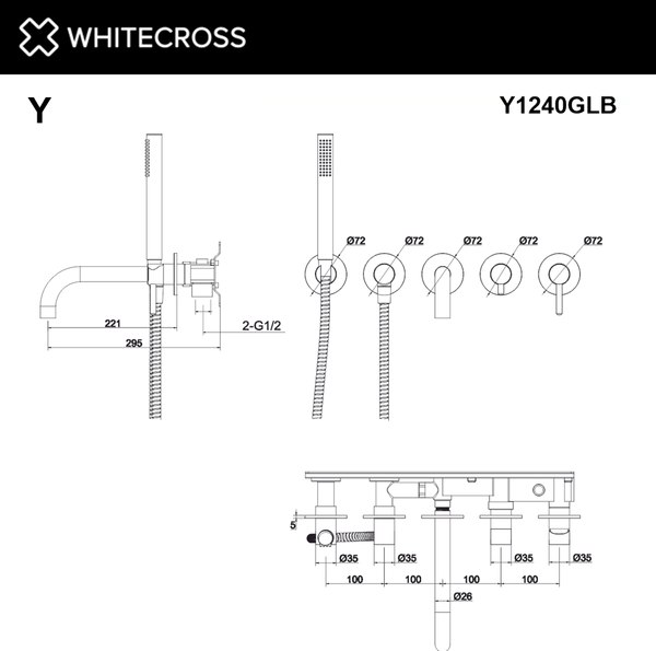 Смеситель Whitecross Y1240GM