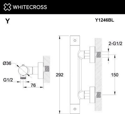 Смеситель Whitecross Y1246BL