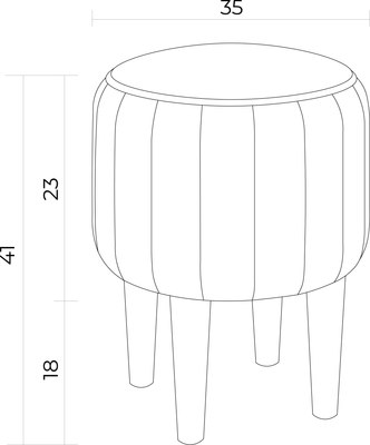 Пуф Mio Tesoro Амма круглый