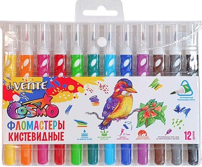 Фломастеры deVente Trio Brush / 5081018 - фото