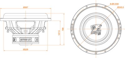 Головка сабвуфера DL Audio Gryphon Lite 10 V.3