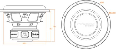 Головка сабвуфера DL Audio Phoenix Black Bass 12