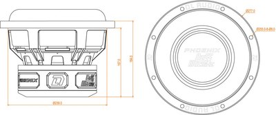 Головка сабвуфера DL Audio Phoenix Bass Machine 10