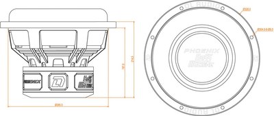 Головка сабвуфера DL Audio Phoenix Bass Machine 12