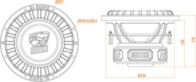 Головка сабвуфера DL Audio Raven 10 V.2